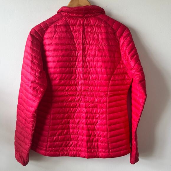 L.L. Bean Jacket Women S Red Primaloft Downtek Stowaway Packaway Lightweight - Picture 2 of 8